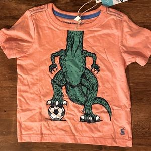 Boys T Shirt 2T Dinosaur Soccer